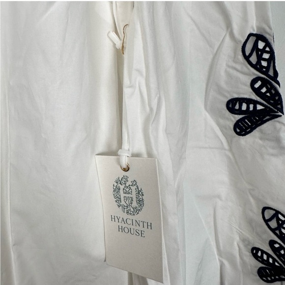 🤍HYACINTH HOUSE White & Blue
Embroidery Atlantic Mini Dress  SIZE L🤍 - Picture 7 of 9